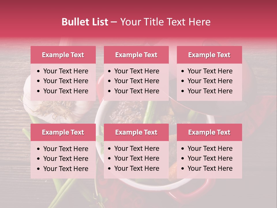 Red Healthy Steak PowerPoint Template