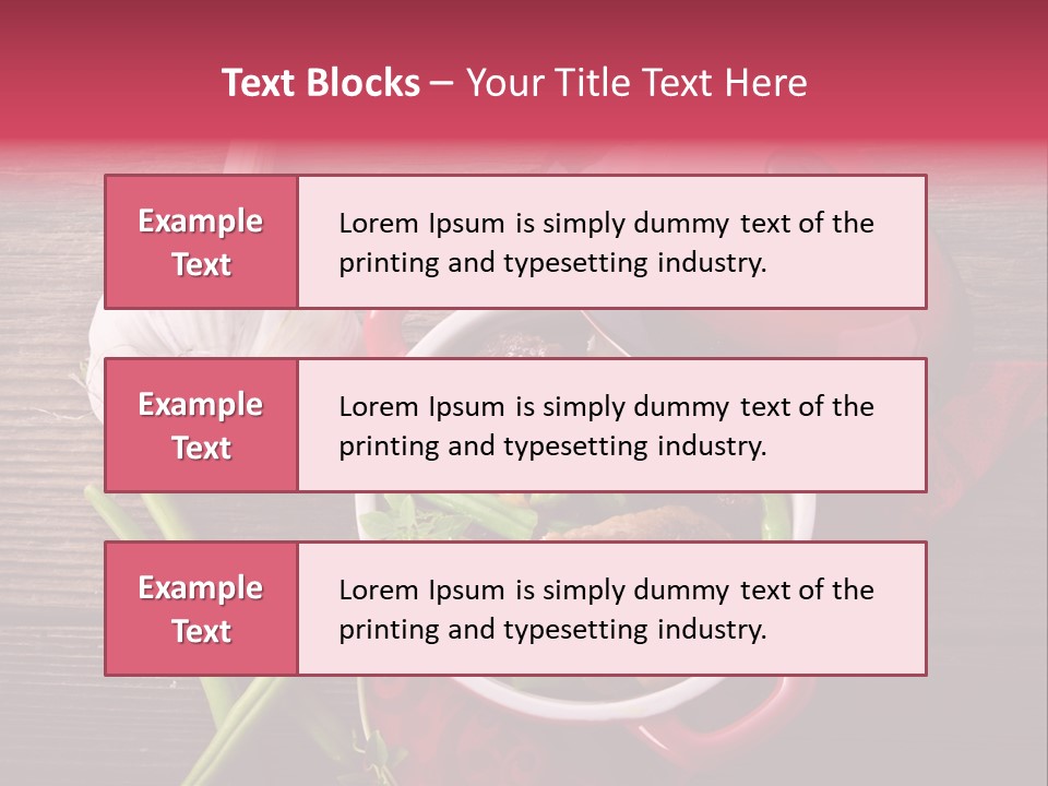 Red Healthy Steak PowerPoint Template