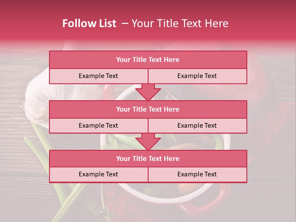 Red Healthy Steak PowerPoint Template