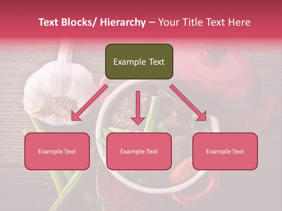 Red Healthy Steak PowerPoint Template