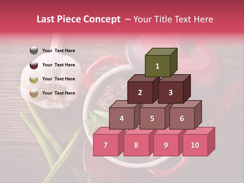 Red Healthy Steak PowerPoint Template