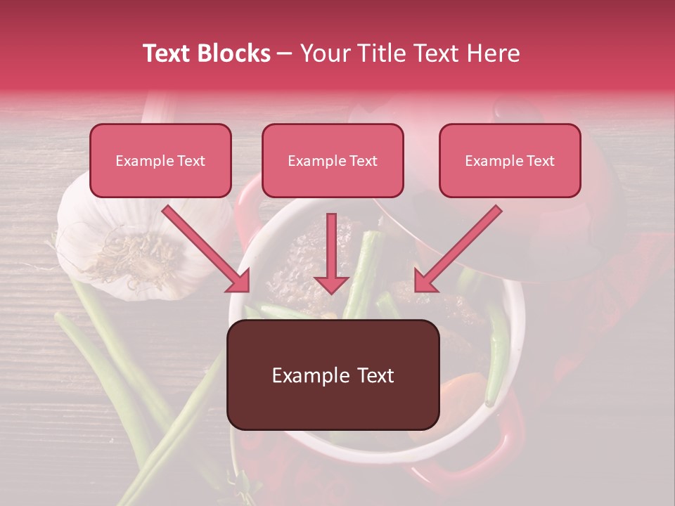 Red Healthy Steak PowerPoint Template