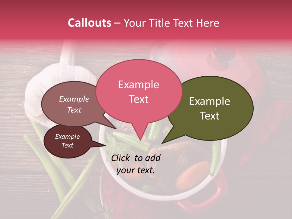 Red Healthy Steak PowerPoint Template