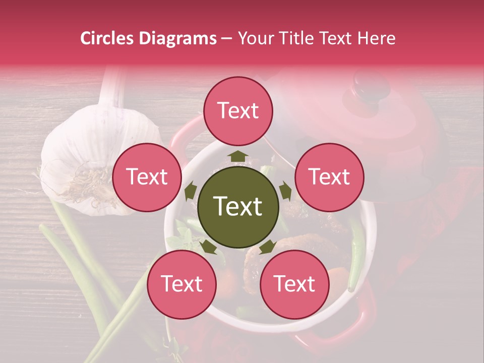 Red Healthy Steak PowerPoint Template