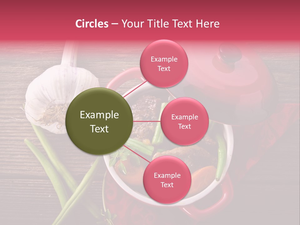 Red Healthy Steak PowerPoint Template