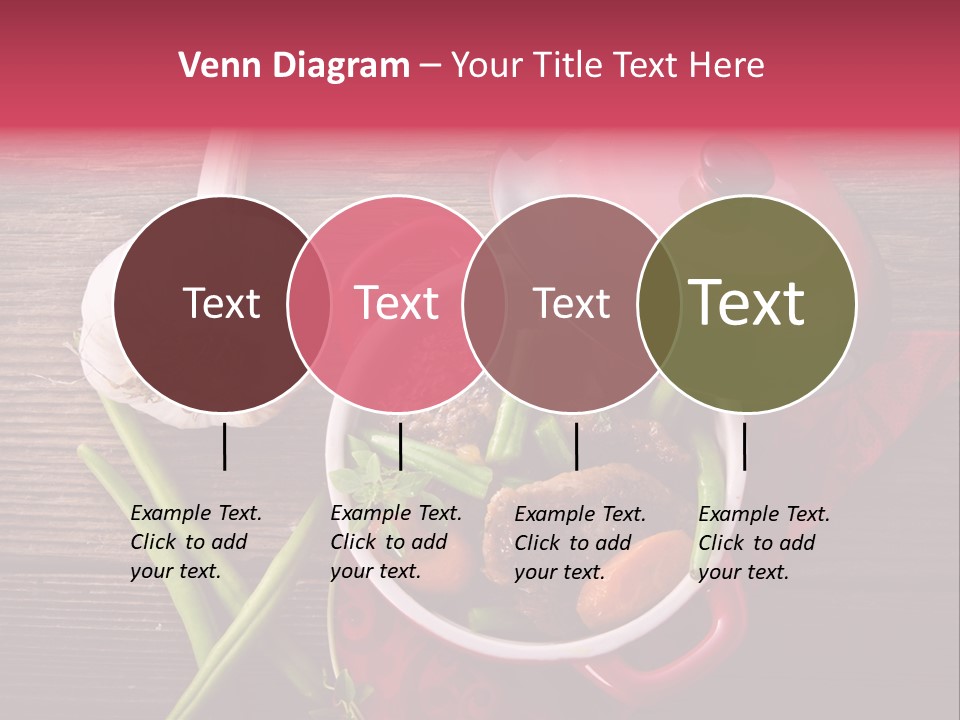 Red Healthy Steak PowerPoint Template