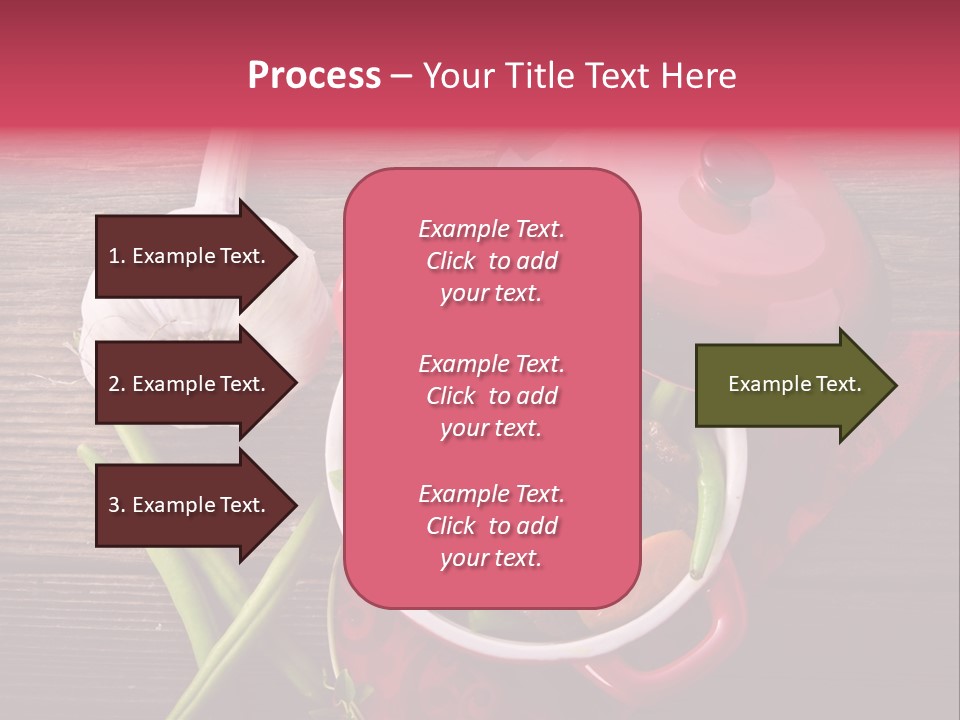 Red Healthy Steak PowerPoint Template