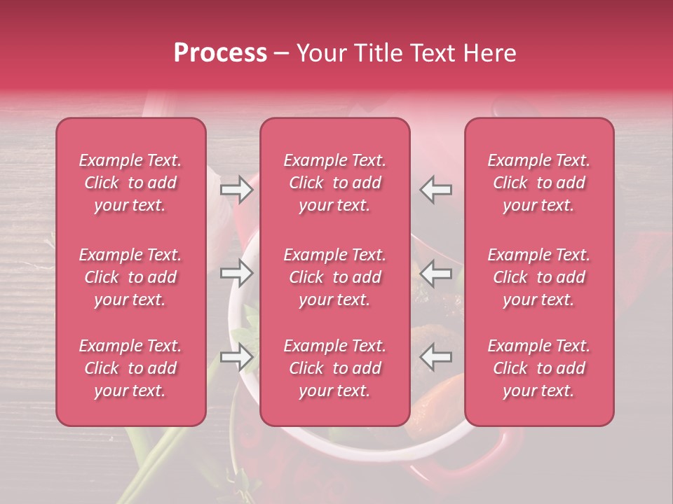 Red Healthy Steak PowerPoint Template