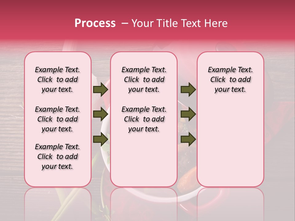 Red Healthy Steak PowerPoint Template