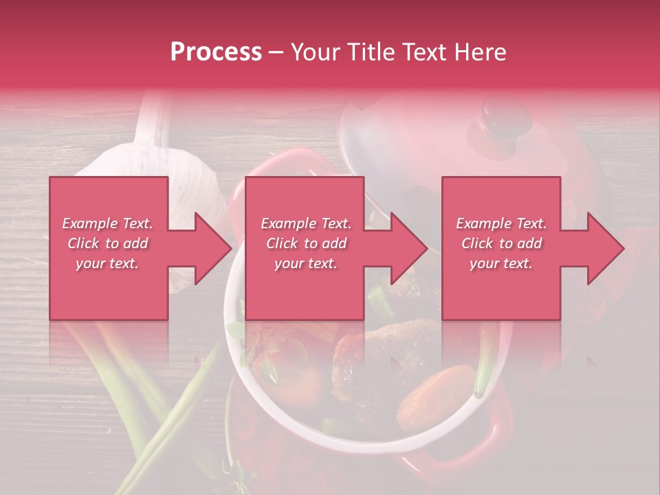 Red Healthy Steak PowerPoint Template