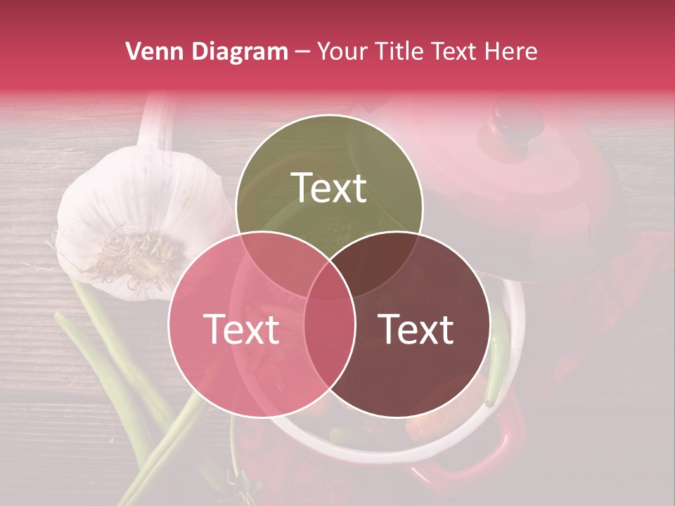 Red Healthy Steak PowerPoint Template