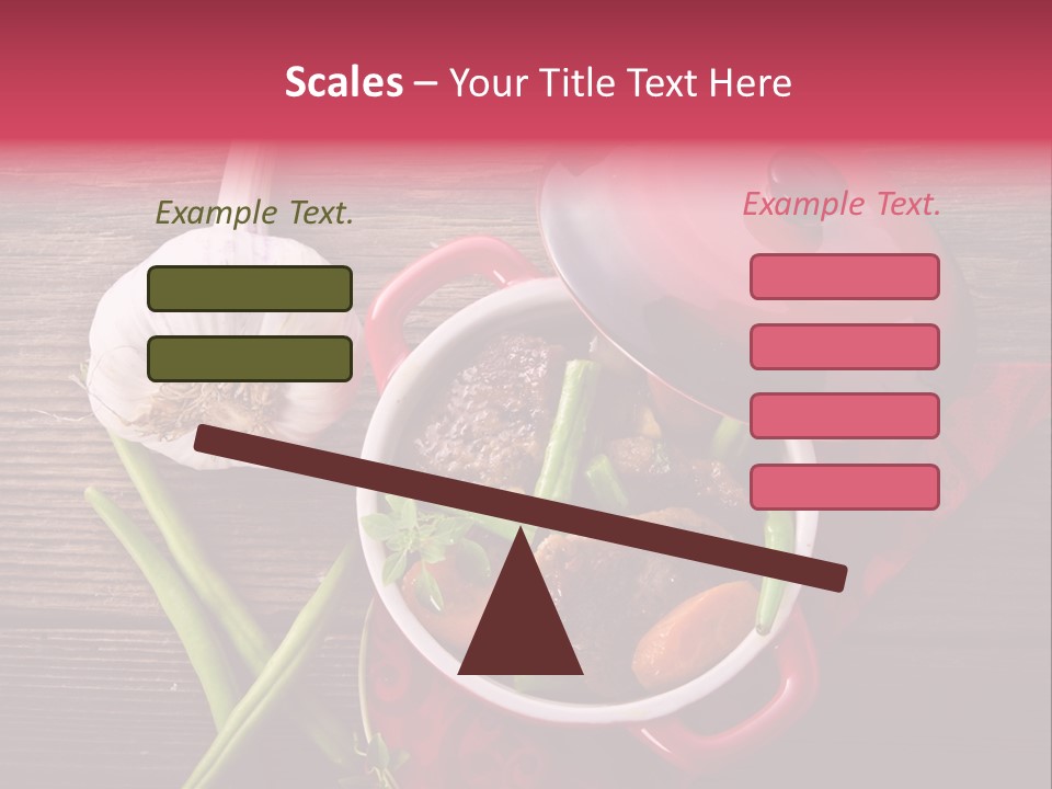 Red Healthy Steak PowerPoint Template