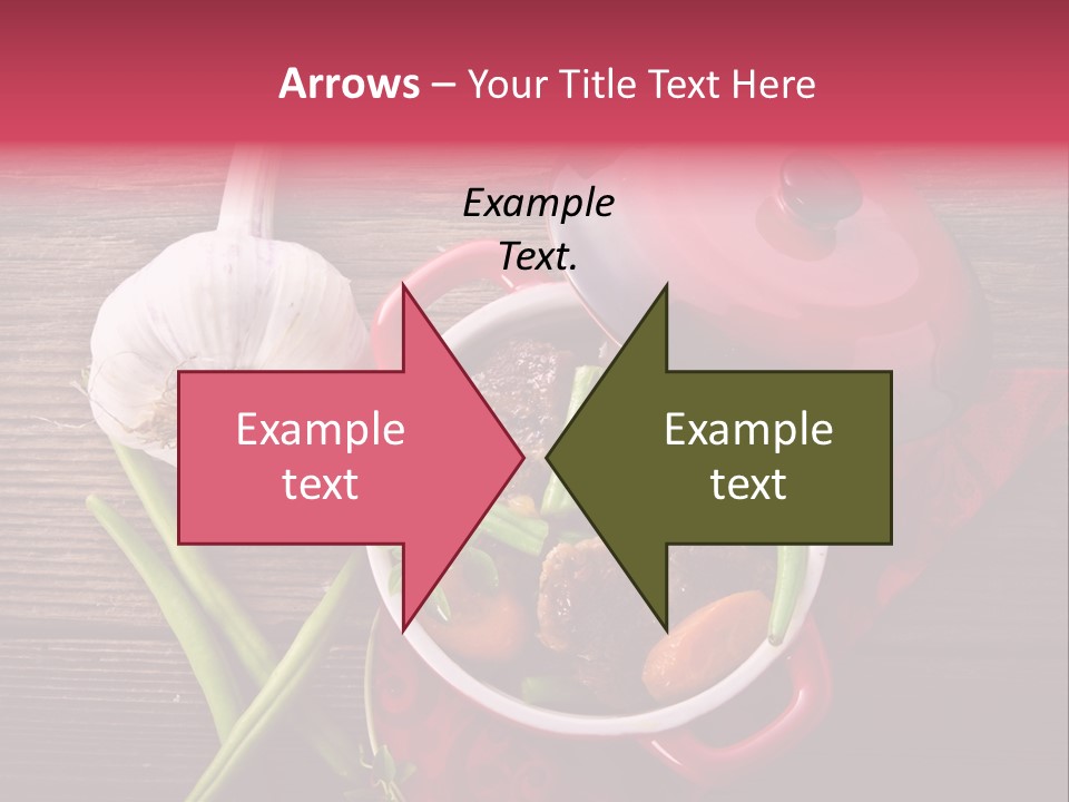 Red Healthy Steak PowerPoint Template