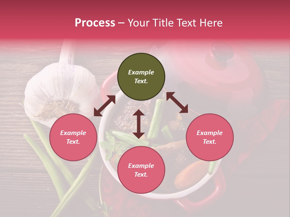 Red Healthy Steak PowerPoint Template