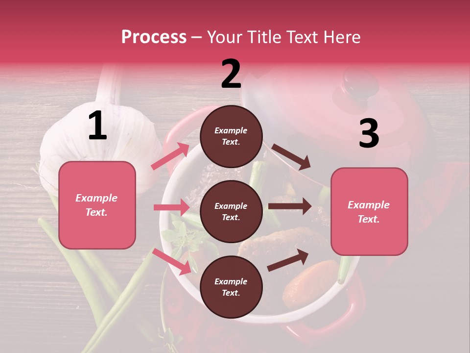 Red Healthy Steak PowerPoint Template