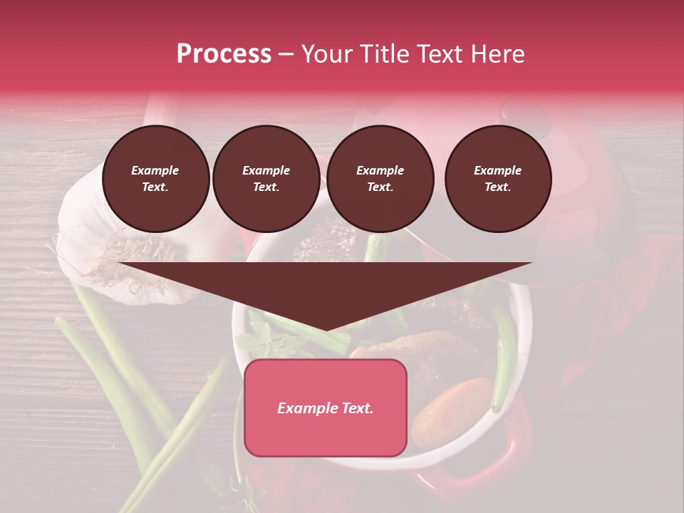 Red Healthy Steak PowerPoint Template