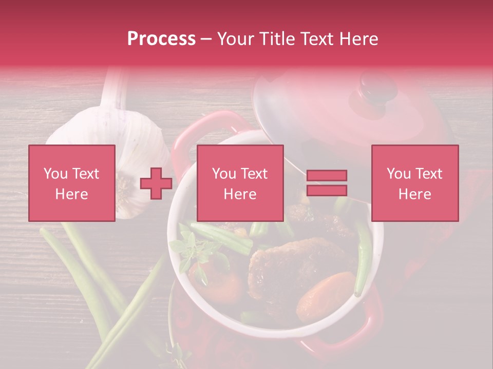 Red Healthy Steak PowerPoint Template