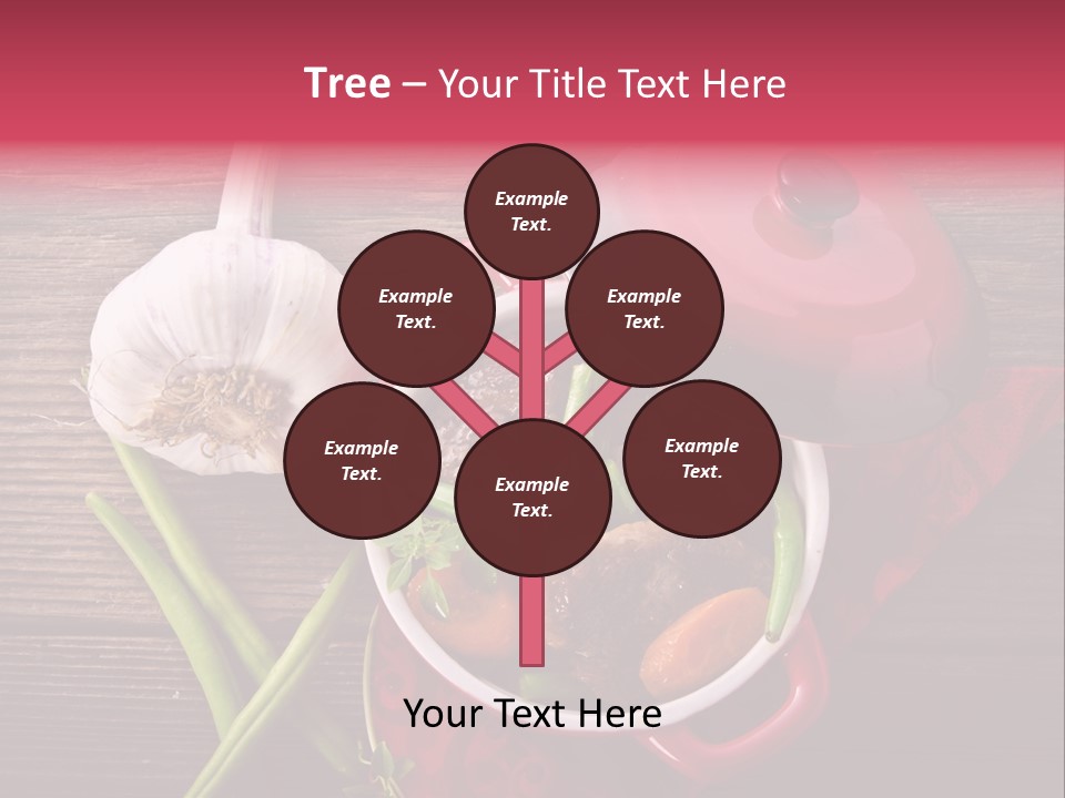 Red Healthy Steak PowerPoint Template