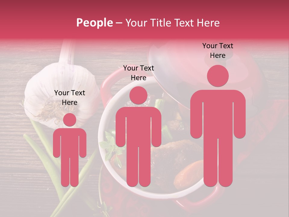 Red Healthy Steak PowerPoint Template