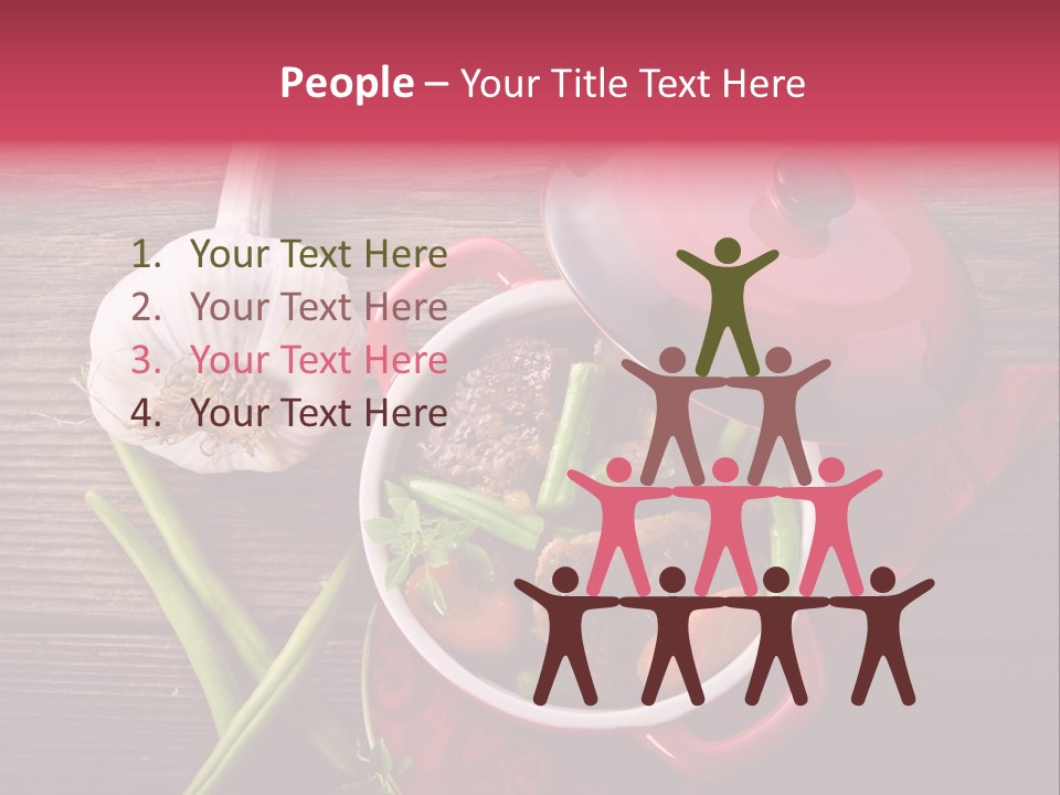 Red Healthy Steak PowerPoint Template