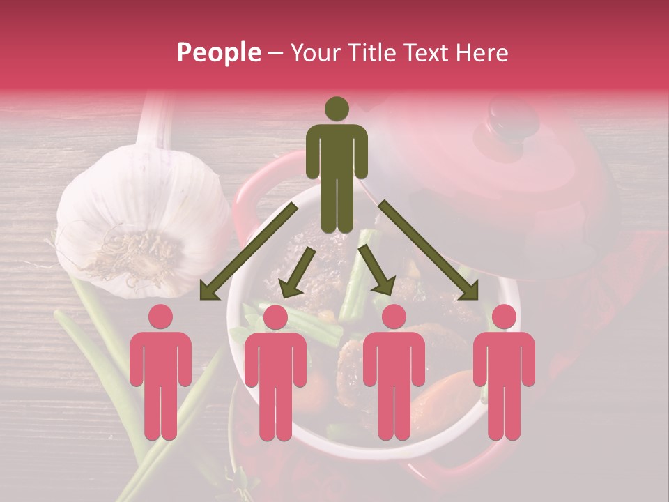 Red Healthy Steak PowerPoint Template