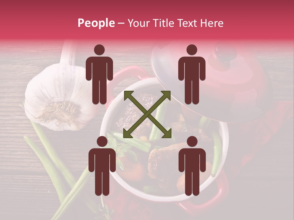Red Healthy Steak PowerPoint Template