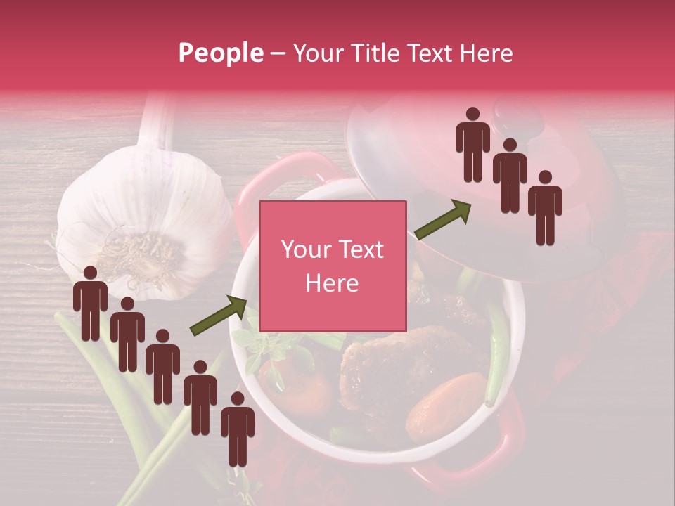 Red Healthy Steak PowerPoint Template