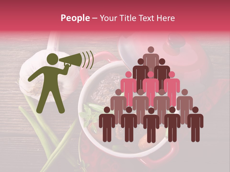 Red Healthy Steak PowerPoint Template