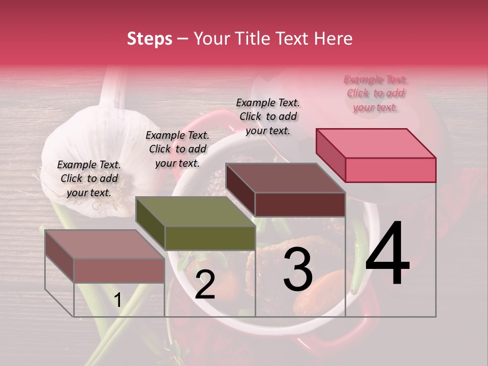 Red Healthy Steak PowerPoint Template