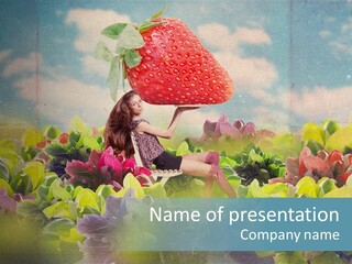 Berry Day Fruit PowerPoint Template