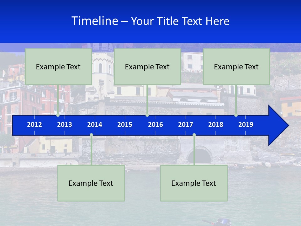 Europe Landscape House PowerPoint Template