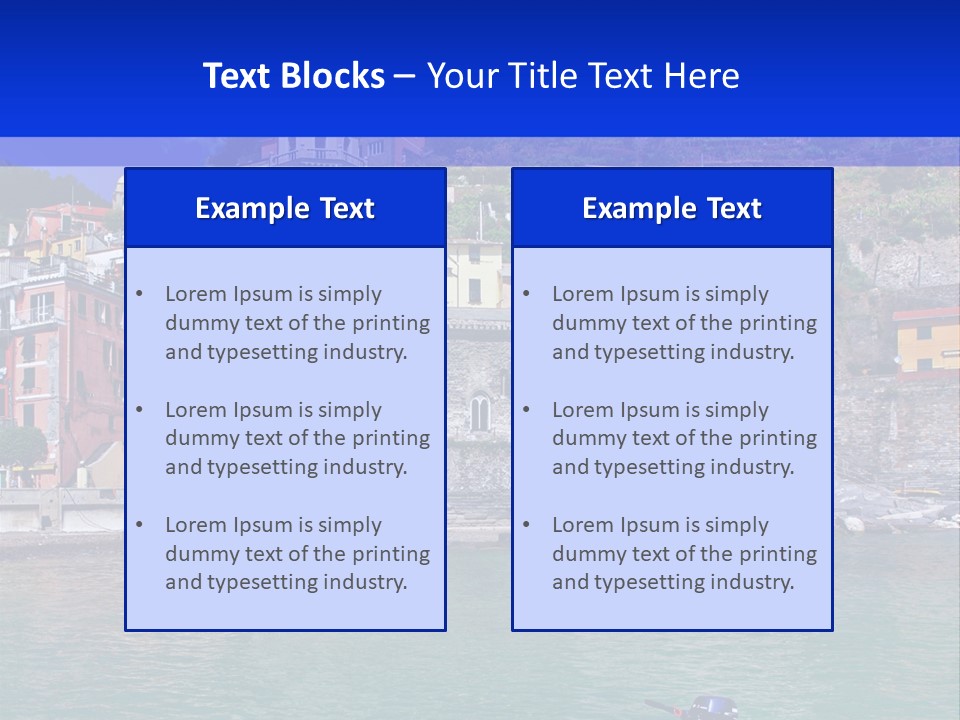 Europe Landscape House PowerPoint Template