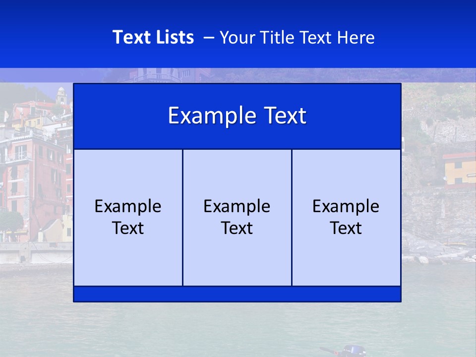 Europe Landscape House PowerPoint Template