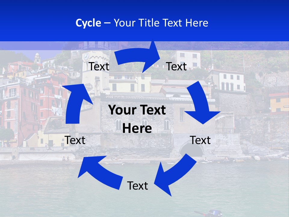 Europe Landscape House PowerPoint Template