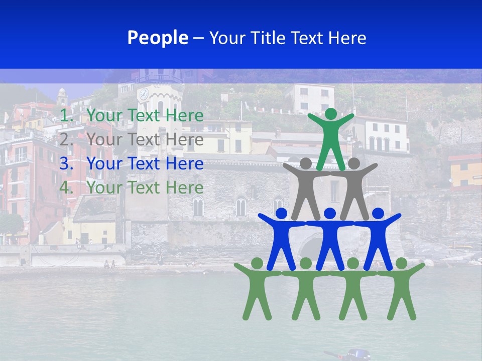 Europe Landscape House PowerPoint Template