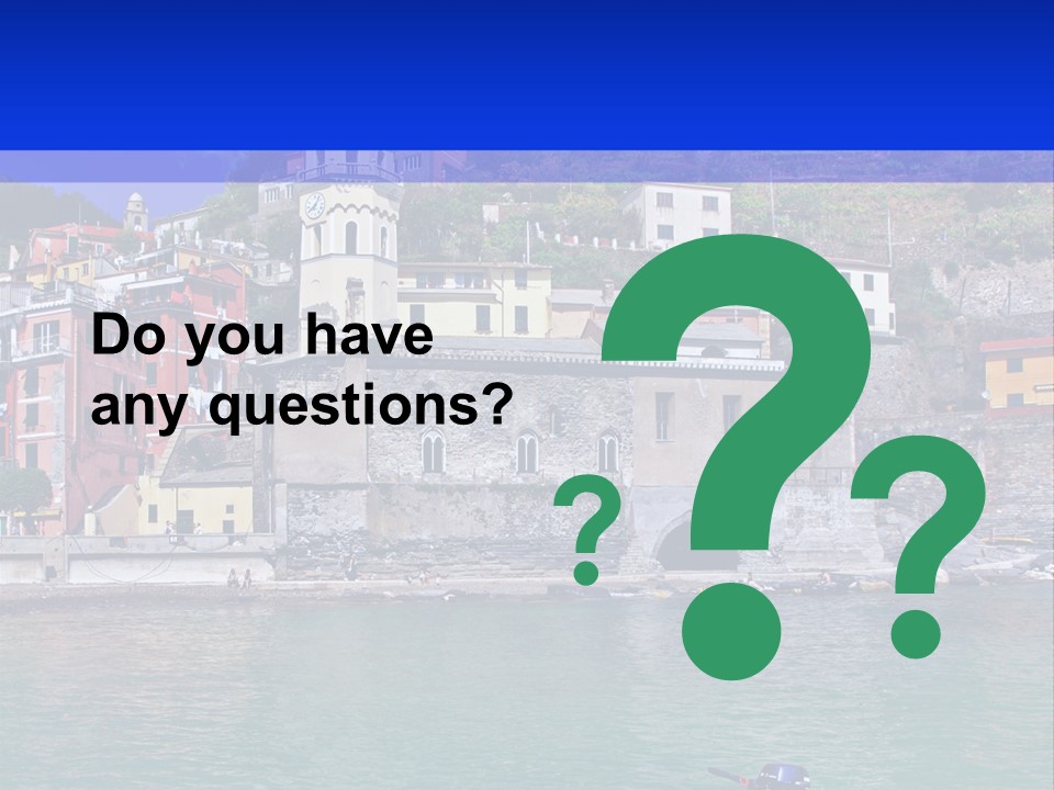 Europe Landscape House PowerPoint Template