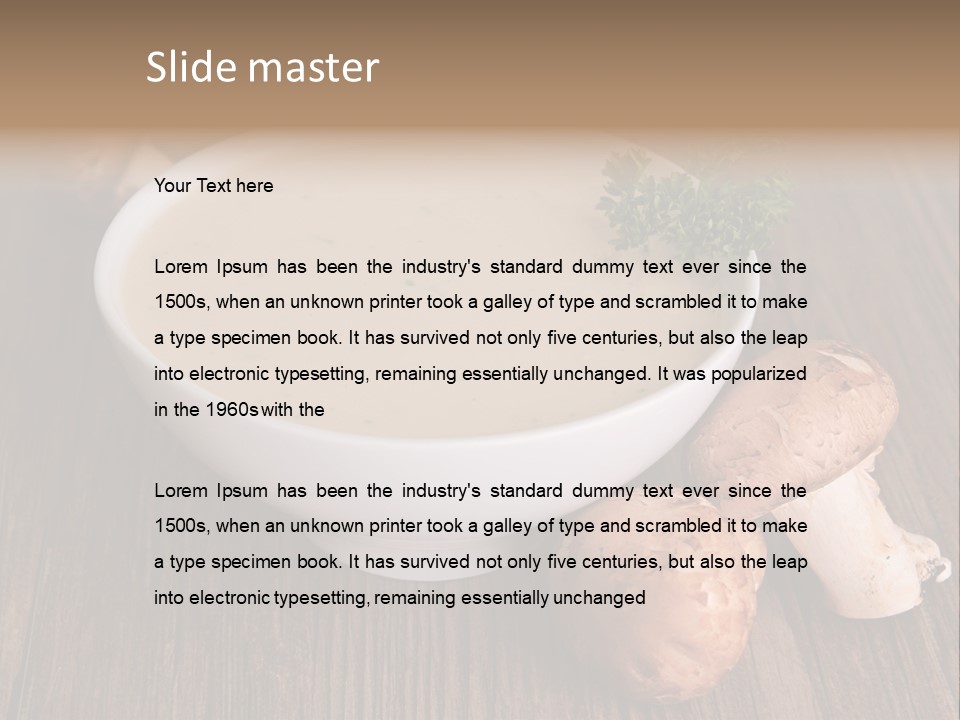 Food Lunch Gastronomy PowerPoint Template