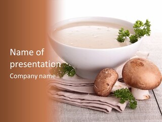 Bowl Food Cooking PowerPoint Template