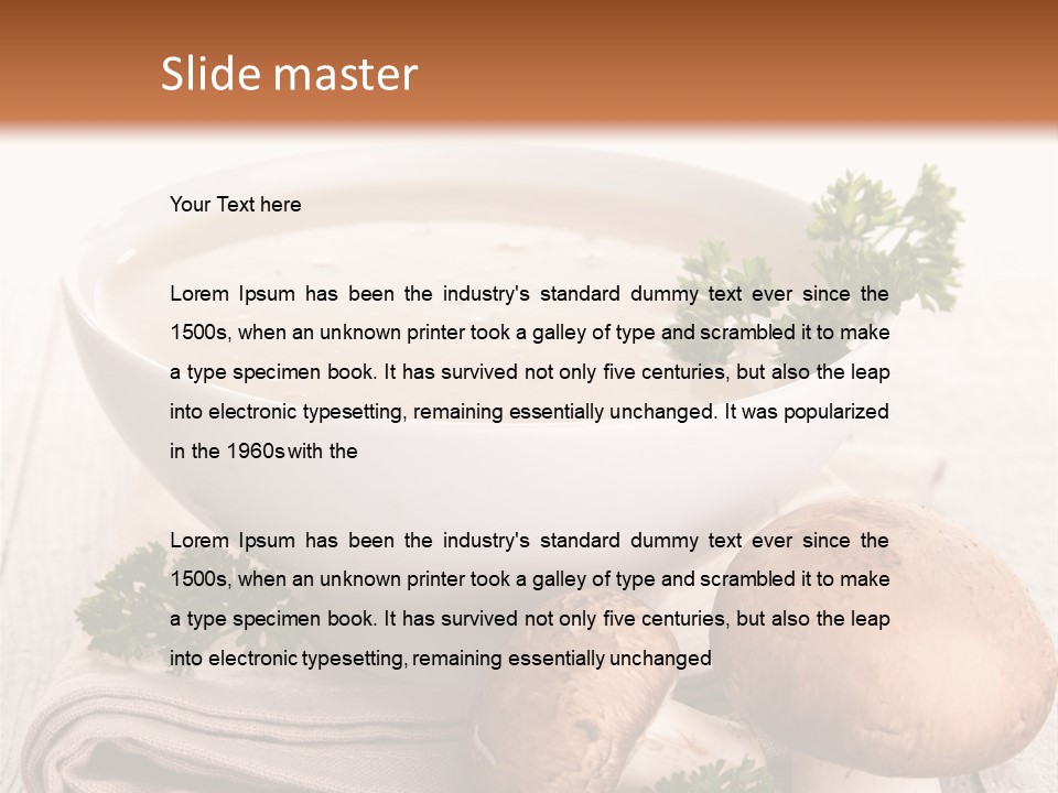 Bowl Food Cooking PowerPoint Template