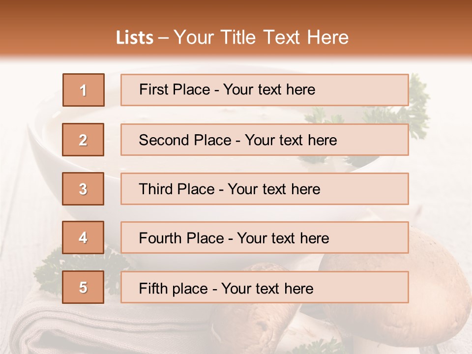 Bowl Food Cooking PowerPoint Template