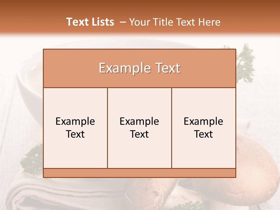 Bowl Food Cooking PowerPoint Template