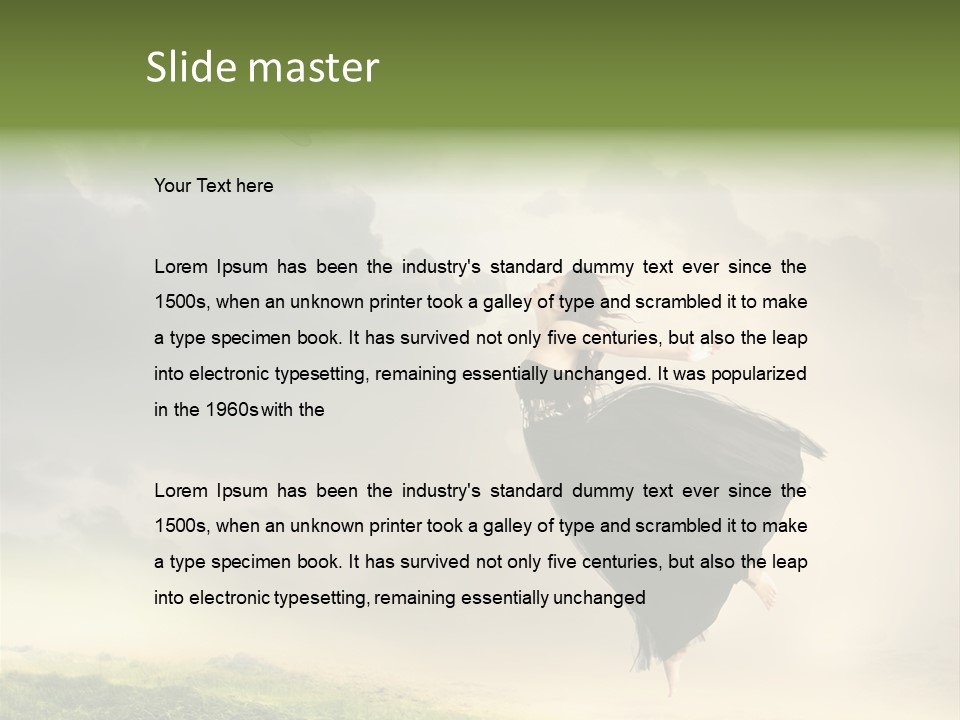 Heaven Sun Sky PowerPoint Template