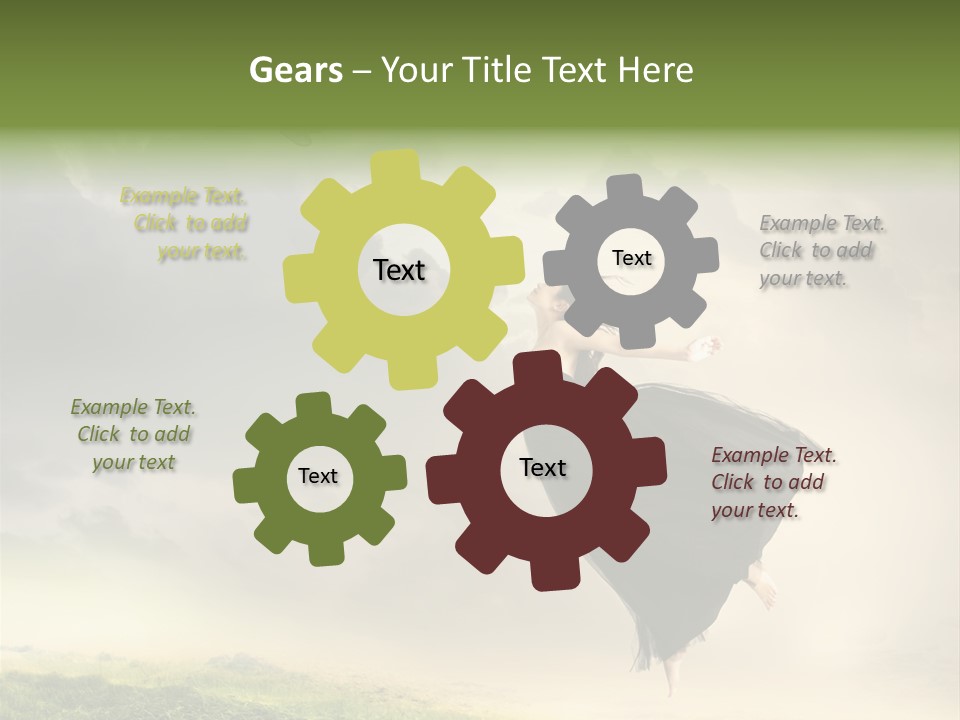 Heaven Sun Sky PowerPoint Template