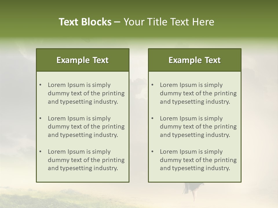 Heaven Sun Sky PowerPoint Template