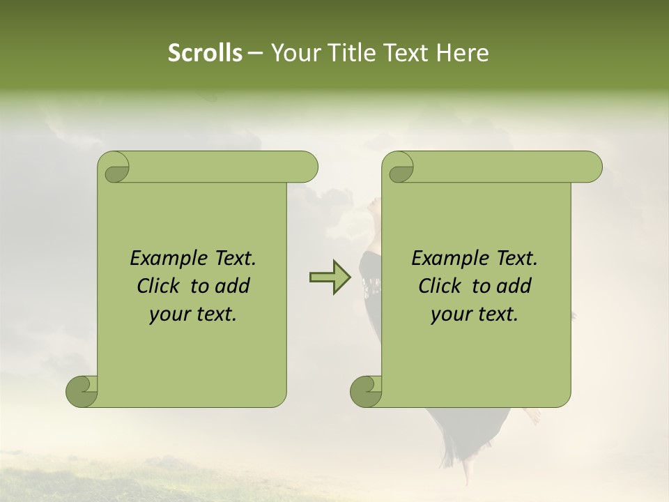 Heaven Sun Sky PowerPoint Template