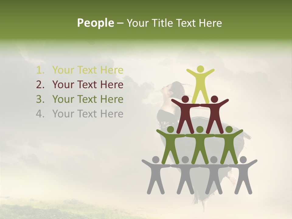 Heaven Sun Sky PowerPoint Template