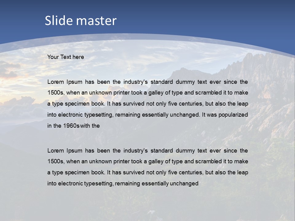 Rock Cervix Natural PowerPoint Template