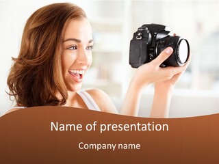 Attractive Comfortable Portrait PowerPoint Template