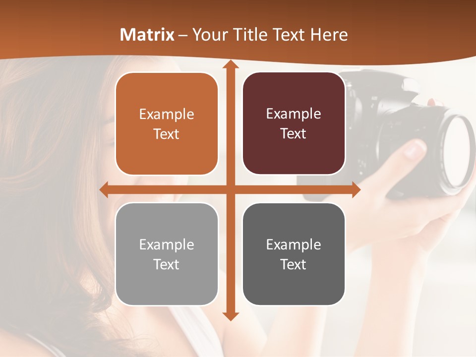 Attractive Comfortable Portrait PowerPoint Template