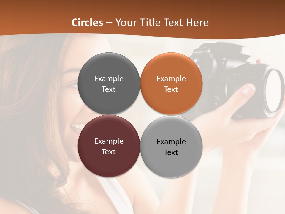 Attractive Comfortable Portrait PowerPoint Template